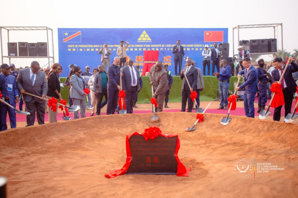 Kasaï Oriental : lancement effectif des travaux de construction d’une cimenterie d’une capacité annuelle de 1,2 millions de tonnes à Katanda