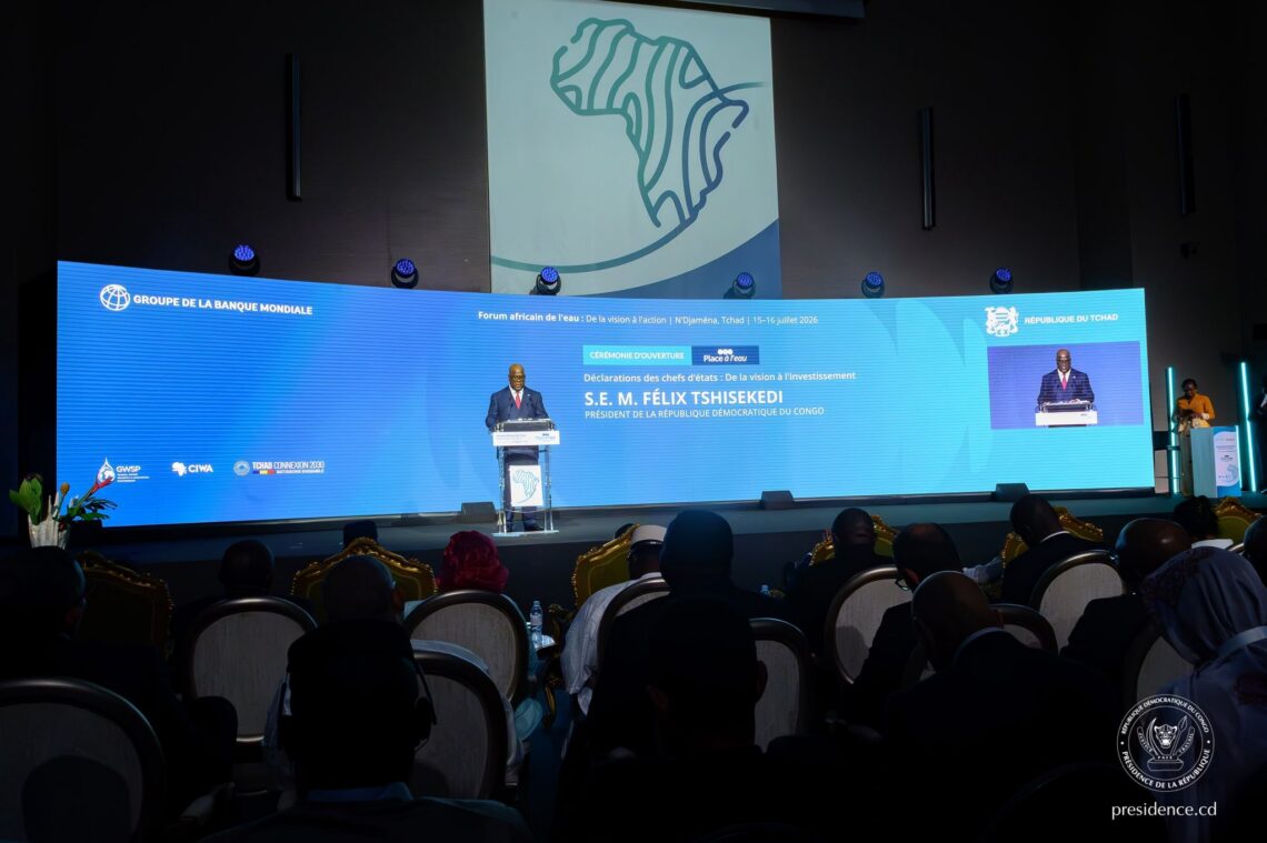 RDC: Félix Tshisekedi ambitionne de porter à 60% le taux d’accès à l’eau potable d’ici 10 ans  