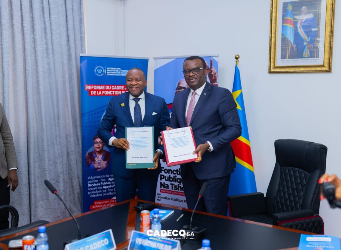 RDC: plus de 4 000 fonctionnaires et agents de l’Etat seront payés à la CADECO, voici les provinces concernées